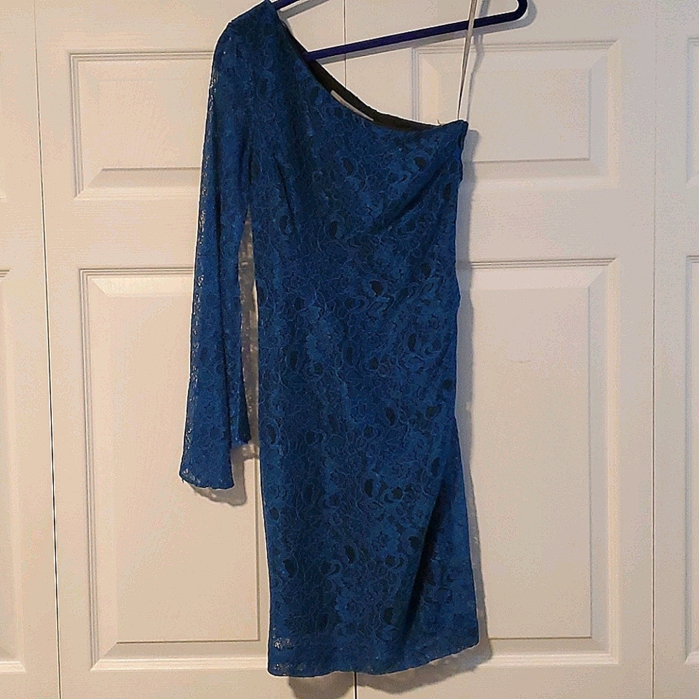 One Shoulder Lace Dress
